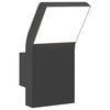 vidaXL Lampă exterioară de perete cu LED, negru, aluminiu turnat
