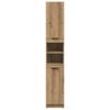 vidaXL Dulap de baie, stejar artizanal, 32x34x188,5 cm, lemn prelucrat