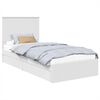 vidaXL Pat cu storage cu sertar Alb 90 x 190 cm Lemn prelucrat