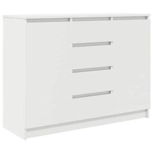 vidaXL Bufetă cu sertare Alb 100,5x35x76 cm Lemn prelucrat