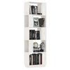 vidaXL Bibliotecă/Separator cameră, alb, 51x25x163,5 cm lemn masiv pin