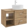 vidaXL Set de mobilier pentru baie 2 buc. Stejar Artizanal