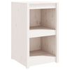 vidaXL Dulap bucătărie de exterior, MEPPEL, alb, 55x55x92 cm, lemn masiv pin
