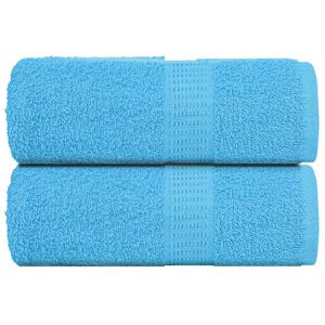vidaXL Prosoape de baie, FROGN, 2 buc., turcoaz, 30x30 cm, 360 g/m&sup2;