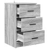 vidaXL Dulap de noapte sonoma gri 38 x 38 x 66 cm Lemn compozit