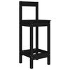 vidaXL Set mobilier de bar, 5 piese, negru, lemn masiv de pin
