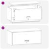vidaXL Dulap de perete pentru garaj Alb 80 x 33 x 35 cm