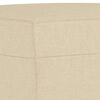 vidaXL Set de canapele cu perne, 3 piese, crem, textil