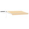 vidaXL Cort electric retractabil Galben și alb 3,5 x 2 m