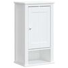 vidaXL Dulap de baie de perete "BERG" alb, 40x27x71,5 cm, lemn masiv