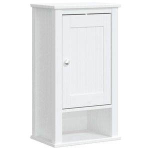 vidaXL Dulap de baie de perete "BERG" alb, 40x27x71,5 cm, lemn masiv