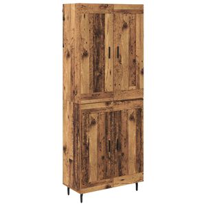 vidaXL Bufet 2 pcs Lemn Vechi Lemn compozit