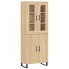 vidaXL Dulap &icirc;nalt, stejar sonoma, 69,5x34x180 cm, lemn compozit
