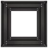 vidaXL Jardinier negru 40x40x80 cm Oțel laminat la rece