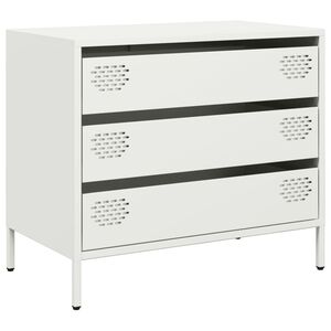 vidaXL Dulap, alb, 68x39x58,5 cm, oțel laminat la rece