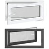 vidaXL Fereastră pentru subsol RISOR 100 x 50 cm PVC și Sticlă