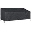 vidaXL Huskă pentru bancă de grădină Negru 200 x 100 x 89 cm