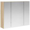 vidaXL Dulap cu oglindă pentru baie Stejar Sonoma 60 x 14,5 x 50 cm