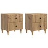 vidaXL Dulap de noapte 2 pcs Stejar Artizanal 43 x 34,5 x 48 cm
