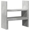 vidaXL Organizator birou, gri beton, 40x17x41 cm, lemn prelucrat