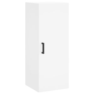 vidaXL Dulap montat pe perete, alb, 34,5x34x90 cm