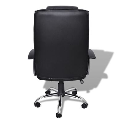 Scaun de birou design de calitate negru 65 x 66 x 107-117 cm