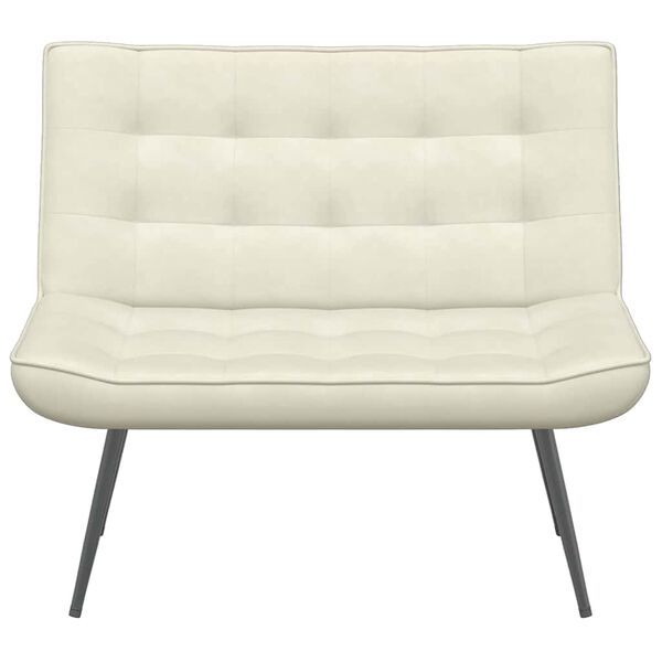 vidaXL Bancă cremă 110x74x84 cm catifea