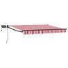 vidaXL Marchiză retractabilă manuală cu led-uri 3 x 2,5 m