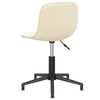 vidaXL Scaun de bucătărie pivotant, crem, catifea