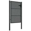 vidaXL Poartă de grădină antracit 100x150 cm oțel