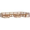vidaXL Set de canapele de exterior 9 pcs natural Lemn Solid de Acacia