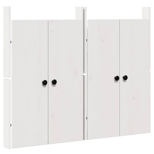 vidaXL Ușă de bucătărie 2 pcs Alb 50 x 9 x 82 cm Lemn masiv de pin