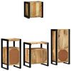 vidaXL Set de mobilier pentru baie cu sertar 4 pcs Lemn de mango solid