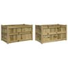 vidaXL Jardiniere de gradina , 2 buc., lemn de pin impregnat