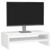 vidaXL Suport monitor, alb extralucios, 42x24x13 cm, lemn prelucrat