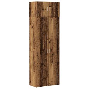 vidaXL Dulap de depozitare 2 pcs Lemn vechi 70 x 42,5 x 185 cm