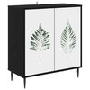 vidaXL Bufet HANAU Stejar Negru 69 x 33 x 76 cm Lemn prelucrat