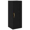 vidaXL Dulap de perete Stejar Negru 34,5 x 34 x 90 cm Lemn prelucrat