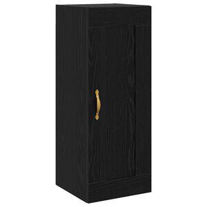 vidaXL Dulap de perete Stejar Negru 34,5 x 34 x 90 cm Lemn prelucrat