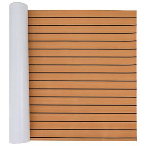 vidaXL Covor pentru Bărci Maro și negru 240 x 90 cm EVA