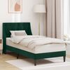 vidaXL Cadru de pat cu headboard Verde &icirc;nchis 80 x 200 cm Catifea