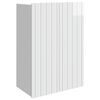 vidaXL Dulap montat pe perete Alb foarte lucios 66 x 34,5 x 92 cm