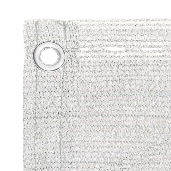 vidaXL Paravan de balcon, alb, 75 x 500 cm, HDPE