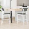 vidaXL Scaune de dining 2 pcs Alb 48 x 49 x 95 cm