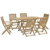 vidaXL Set mobilier de grădină, 7 piese, lemn masiv de acacia