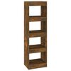 vidaXL Bibliotecă/Separator de cameră, stejar afumat, 40x30x135 cm