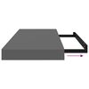 vidaXL Raft de perete suspendat, gri extralucios, 60x23,5x3,8 cm, MDF