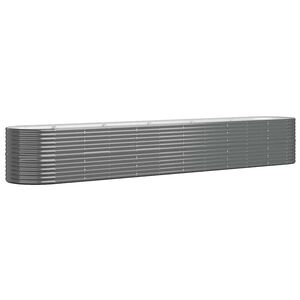 vidaXL Strat &icirc;nălțat grădină 440x80x68 cm oțel galvanizat