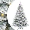 vidaXL Brad de Crăciun artificial cu 300 LED Alb 240 cm PE și PVC