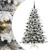 vidaXL Brad de Crăciun artificial cu ramuri articulare Alb 180 cm